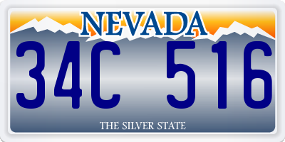 NV license plate 34C516