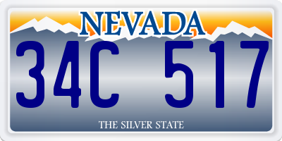 NV license plate 34C517