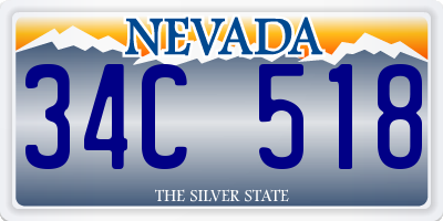 NV license plate 34C518