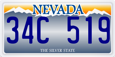 NV license plate 34C519