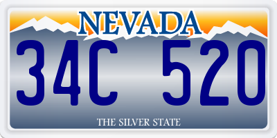 NV license plate 34C520