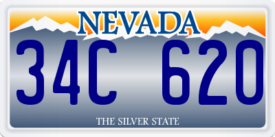 NV license plate 34C620