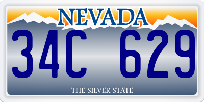 NV license plate 34C629