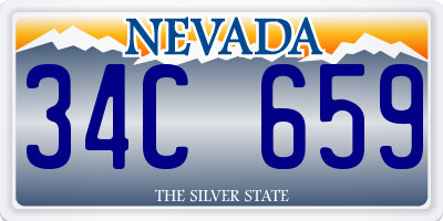 NV license plate 34C659