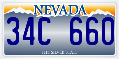 NV license plate 34C660