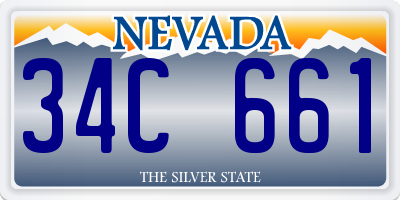 NV license plate 34C661