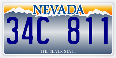 NV license plate 34C811