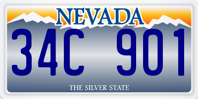 NV license plate 34C901