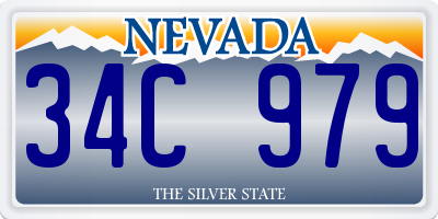 NV license plate 34C979