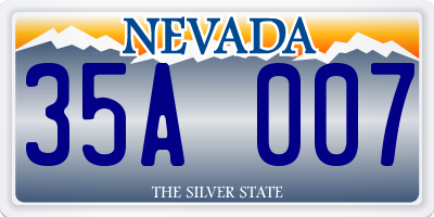 NV license plate 35A007