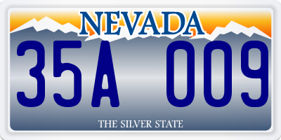 NV license plate 35A009