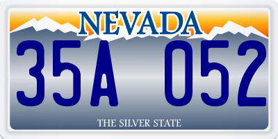 NV license plate 35A052