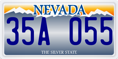 NV license plate 35A055
