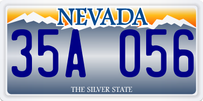 NV license plate 35A056