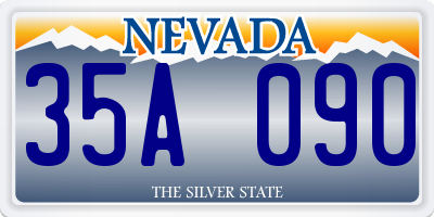 NV license plate 35A090