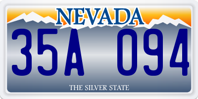 NV license plate 35A094