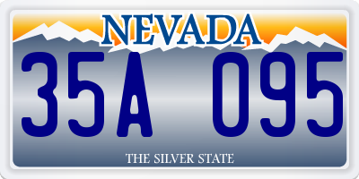 NV license plate 35A095