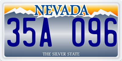 NV license plate 35A096