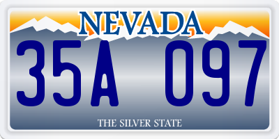 NV license plate 35A097