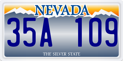 NV license plate 35A109