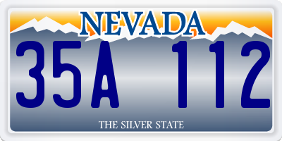 NV license plate 35A112