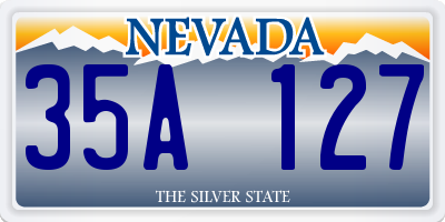 NV license plate 35A127