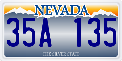 NV license plate 35A135