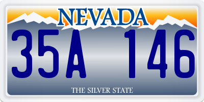 NV license plate 35A146