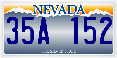 NV license plate 35A152