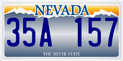 NV license plate 35A157
