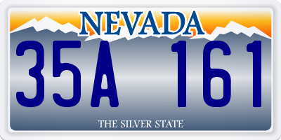NV license plate 35A161