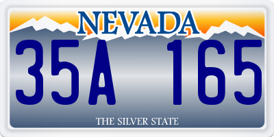 NV license plate 35A165