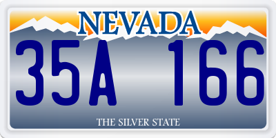 NV license plate 35A166