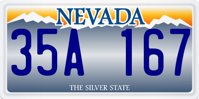 NV license plate 35A167