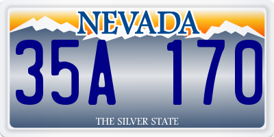 NV license plate 35A170