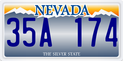 NV license plate 35A174