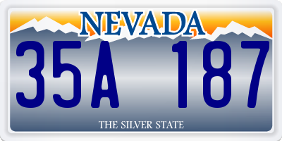 NV license plate 35A187