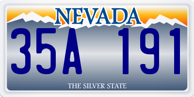 NV license plate 35A191