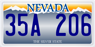 NV license plate 35A206