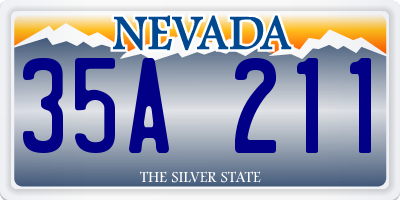 NV license plate 35A211