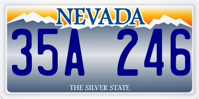 NV license plate 35A246