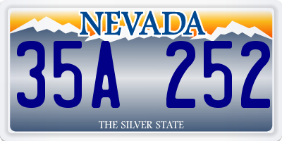 NV license plate 35A252