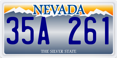 NV license plate 35A261