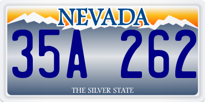 NV license plate 35A262