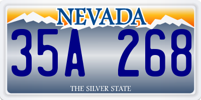 NV license plate 35A268