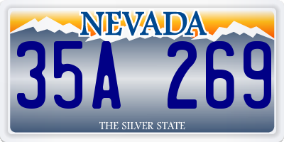 NV license plate 35A269