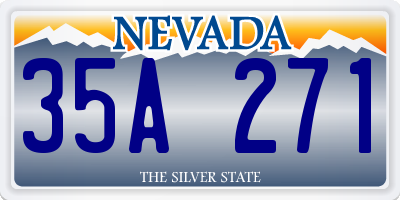 NV license plate 35A271