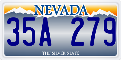 NV license plate 35A279