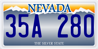 NV license plate 35A280