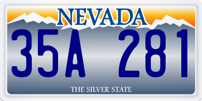 NV license plate 35A281